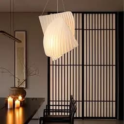 Люстра с 2-мя белыми фигурными пластинами | Ст. PL 051-750*720-2 | Line F