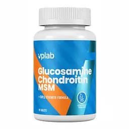 Хондропротектори для суглобів VPLab Glucosamine Chondroitin MSM 90 таблеток