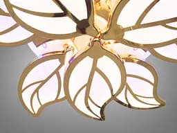Люстра стельова LED Diasha 8028/6+3G, 140W, 3200K-6000K, золото, сучасний стиль для дому - мініатюра 4
