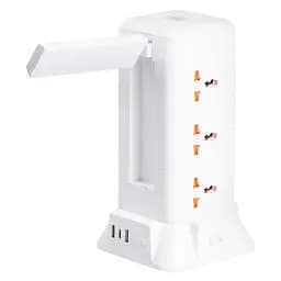 Мережевий фільтр-подовжувач TOWER 9 розеток LED-лампа 3USB + 1PD 2,8 метра Yiwu HP-5-5 - мініатюра 11