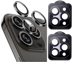 Захисне скло на камеру DK для Apple iPhone 14 Pro Max Lens Metal Ring Eagle Eye 015733 black 2 шт. - мініатюра 2