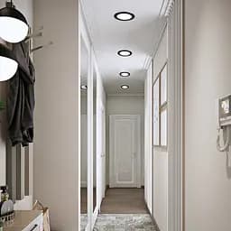 Світлодіодний світильник Eurolamp LED Downlight NEW 9W 4000K круглий чорний (LED-DLR-9/4(new)(black)) - мініатюра 4