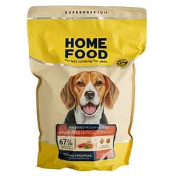 Сухий корм Home Food для дорослих собак середніх та великих порід  беззерновий гіпоалергенний Качка та нут 1.6 кг - мініатюра 2