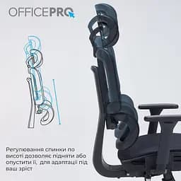 Крісло офісне OfficePro Black (OC680B) - мініатюра 10
