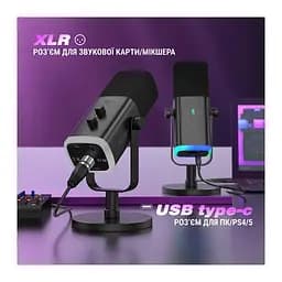 Мікрофон Fifine AM8 USB/XLR Black (AM8) - мініатюра 8