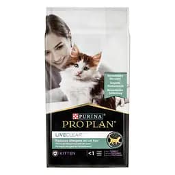 Сухий корм для кошенят для зменшення алергенів на шерсті Purina Pro Plan LiveClear Kitten з індичкою 1.4 кг (12466185) - мініатюра 2