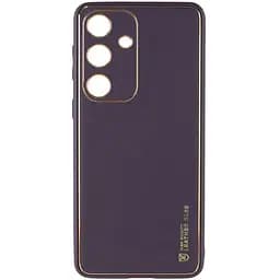 Шкіряний чохол Epik Xshield для Samsung Galaxy S24 Фіолетовий / Dark Purple