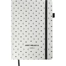 Блокнот діловий Buromax Relax А5 96 арк. в крапку обкладинка штучна шкіра срібний (BM.295301-24)