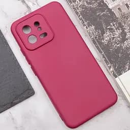 Чохол TPU GETMAN Liquid Silk Full Camera для Xiaomi 13 Бордовий / Marsala - мініатюра 6