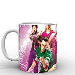 Кухоль GeekLand Теорія великого вибуху The Big Bang Theory на рожевому фоні BB.002.21 330 мл білий - мініатюра 2
