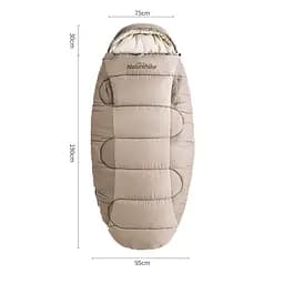 Спальний мішок овальний Naturehike PS300 CNK2350WS026, бежевий - мініатюра 2