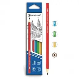 Карандаш чернографитовый Acmeliae, HB, шестигранный корпус, 12 шт.