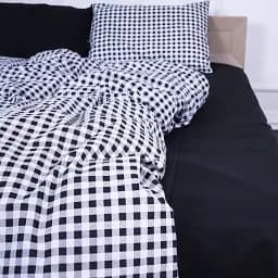 Простирадло MirSon Бязь 17-4764 Sassari 220x240 см чорне (2200008942700)