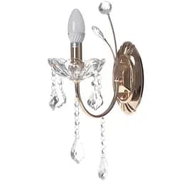 Бра Brille BCL-657W/1 настінне накладне у спальню кришталеве свічка E14 FGD