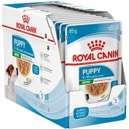 Вологий корм Royal Canin Mini Puppy для цуценят собак дрібних порід 1.02 кг (12 шт. х 85 г)