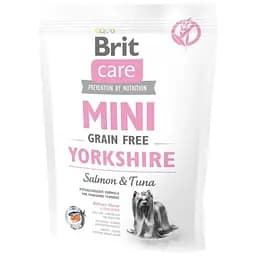 Корм сухий Brit Care Grain Free Mini Yorkshire для йоркширських тер'єрів з лососем та тунцем 400 г