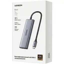 Док-станція USB3.0 Type-C -->DP 4K60Hz/3xUSB-А /2xType-C/100W 5-in-1 CM511 Ugreen - мініатюра 3