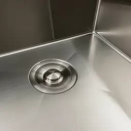 Кухонна мийка нержавійка 78x48 L Platinum Handmade (два отвори, круглий сифон 3,0/0,8), Нержавіюча сталь - мініатюра 3