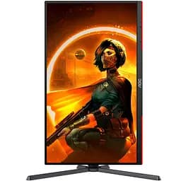 Монітор TFT 27" AOC Q27G3XMN/BK, MiniLED QHD IPS, 180Hz, 1ms, 2xHDMI, DP, HAS, Pivot, чорно-червоний (Q27G3XMN/BK) - мініатюра 4
