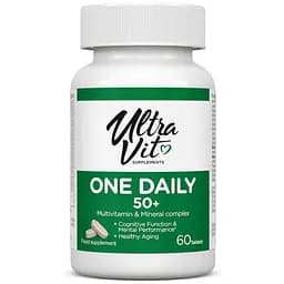 Щоденний комплекс VPLab UltraVit One Daily 50+, 60 таблеток для людей 50+ - Термін 01.26