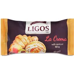 Круасан La Crema de Alva з начинкою із абрикос, 65 г (868335)