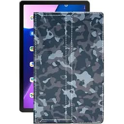 Чехол StatusCASE из экокожи для планшета Lenovo Tab M10 Plus (3rd) Хаки-синий