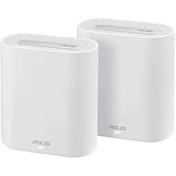 ASUS Маршрутизатор ExpertWiFi EBM68 2PK white AX7800 3xGE LAN 1x2.5GE WAN 1xUSB3.2 WPA3 OFDMA MESH
