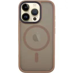 Чохол Epik TPU+PC Metal Buttons with MagSafe для Apple iPhone 16 Pro 6.3 Золотий