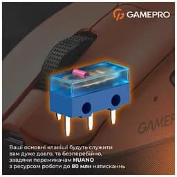 Мишка GamePro Genesis Avenger Wireless/Bluetooth/USB Orange (GM096O) - мініатюра 8