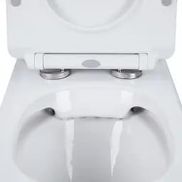 Унітаз-компакт Qtap Presto безободковий з сидінням Soft-close QT24221217AW - мініатюра 5