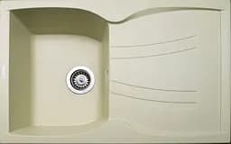 Кухонна мийка Adamant NEW LINE ivory 780x495x235 мм, з крилом 78 см