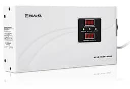 Стабілізатор напруги Real-EL STAB SLIM-1000 White 800 Вт (EL122400007) - мініатюра 2