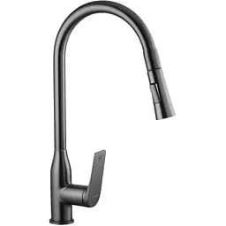 Змішувач для кухні з висувним виливом Kroner KRP Graz - GRP030-T Графит