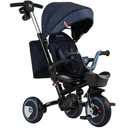 Дитячий триколісний велосипед MoMi Invidia 5 в 1 з батьківською ручкою blue navy (4069)