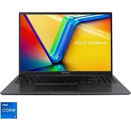 Ноутбук ASUS Vivobook 16 A1605VA с процессором Intel Core i7-13700H 5.0GHz, 16'', WUXGA, IPS, 16GB DDR4, 512GB SSD, Intel Iris X, графикой, No OS, Indie черный