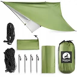 Туристичний тент Mountain Goat 300 x 300 см бівачний, водонепроникний Olive (P-5905973406376) - мініатюра 2
