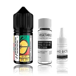 Набір компонентів для самозамісу сольової заправки WEBBER Double Apple 30 мл 0-50 мг Кисло-солодке червоне та зелене яблуко (12024)