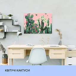 Набір для розпису по номерах "Квітучі кактуси" 40*50 см, IDEA2-GX44103 - мініатюра 3
