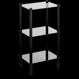 Стеллаж для ванной Kela Lars 40х30х76.5 см черный (24227)