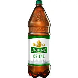 Пиво Львовское светлое 4.3% 2.35 л