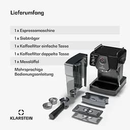 Кавоварка Klarstein Libeica 19 бар (10046426) - мініатюра 2