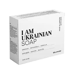 Тверде мило з ароматом орхідеї, пачулі та ванілі DeLaMark I am Ukrainian 110 г