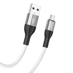 Кабель Hoco X72 Pisces Cable USB to MicroUSB 2,4A 1m White
