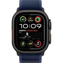 Смарт-годинник Apple Watch Ultra 2 49mm Black Titanium Case with Blue Trail Loop M/L (MYTJ3+MYQ83) [114888] - мініатюра 2