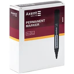 Набір маркерів Axent Permanent D2605 круглий 2 мм 12 шт. червоний (D2605-06) - мініатюра 3