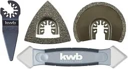 Набор насадок для реноватора KWB для плитки 4шт. Einhell hoz0014231