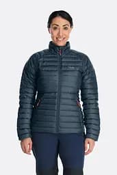 Пуховик жіночий Rab Microlight Jacket Womens 12 Темно-синій