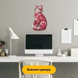 Деревяний фігурний пазл Кошеня Любові, А3, Деревяна коробка 200 елементів - мініатюра 5