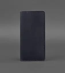 Кожаный портмоне-купюрник 11.0 темно-синий Crazy Horse