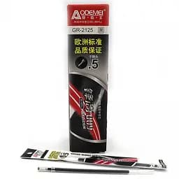 Стрижень гелевий 009, 0.5 мм, чорний, 20 шт.